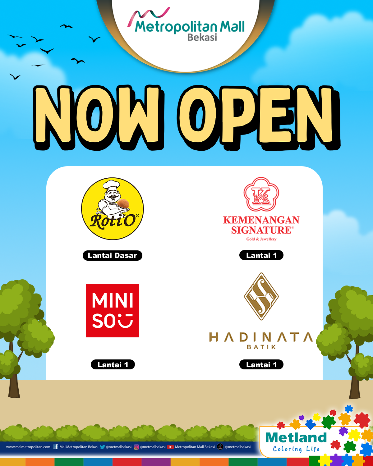 NOW OPEN 1